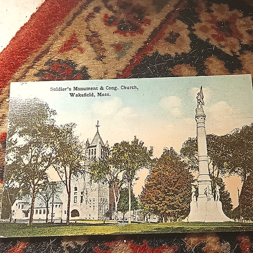 Small town USA Postcard Wakefield MA.collectable